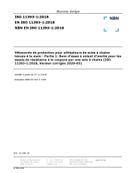 NBN EN ISO 11393-1:2018
