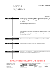 UNE-EN 10163-2:2007 (R2019)