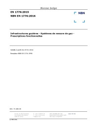 NBN EN 1776:2016
