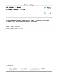NBN EN 12697-17:2017