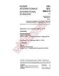 IEC 60598-2-4:1979/AMD3:1990