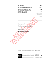 IEC 60038:1983/AMD1:1994