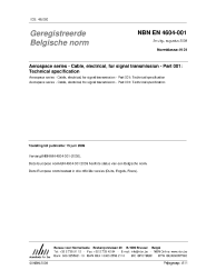 NBN EN 4604-001:2009