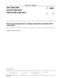NBN EN ISO 7285:2021