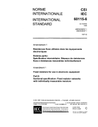 IEC 60115-6:1983/AMD1:1987