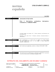 UNE-EN 60947-3:2009/A2:2016