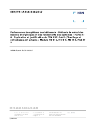 CEN/TR 15316-6-8:2017