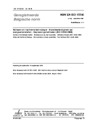 NBN EN ISO 15540:2001