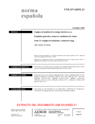 UNE-EN 62052-21:2006