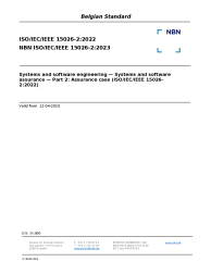 NBN ISO/IEC/IEEE 15026-2:2023