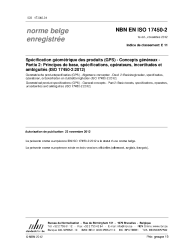 NBN EN ISO 17450-2:2012