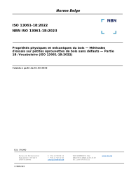 NBN ISO 13061-18:2023