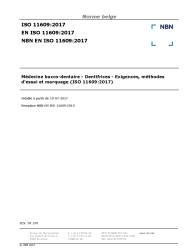 NBN EN ISO 11609:2017