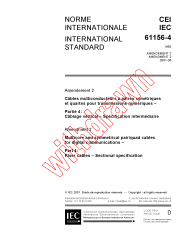IEC 61156-4:1995/AMD2:2001
