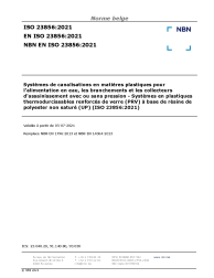 NBN EN ISO 23856:2021