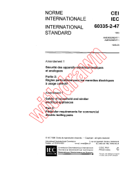 IEC 60335-2-47:1995/AMD1:1996