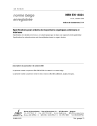 NBN EN 15824:2009