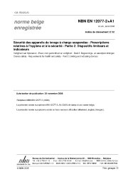 NBN EN 12077-2+A1:2008