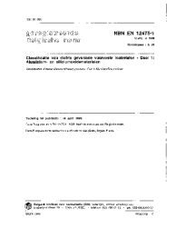 NBN EN 12475-1:1998