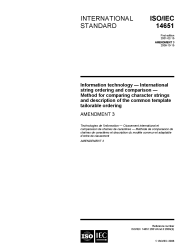 ISO/IEC 14651:2001/AMD3:2006