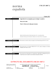 UNE-EN 1807-2:2013 (R2018)