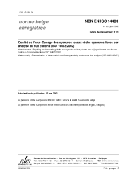 NBN EN ISO 14403:2002