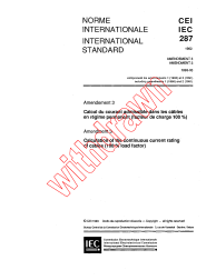 IEC 60287:1982/AMD3:1993