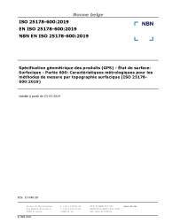 NBN EN ISO 25178-600:2019