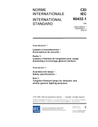IEC 60432-1:1999/AMD1:2005