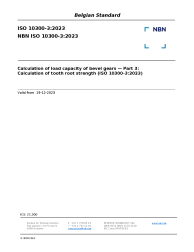 NBN ISO 10300-3:2023