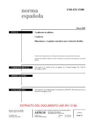 UNE-EN 13180:2003 (R2018)