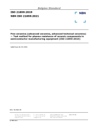 NBN ISO 21859:2021