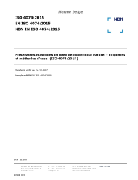 NBN EN ISO 4074:2015