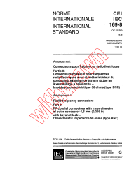IEC 60169-8:1978/AMD1:1996