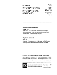 IEC 60404-13:1995
