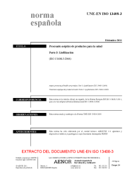 UNE-EN ISO 13408-3:2011