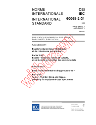 IEC 60068-2-31:1969/AMD1:1982