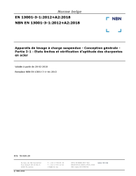 NBN EN 13001-3-1:2012+A2:2018