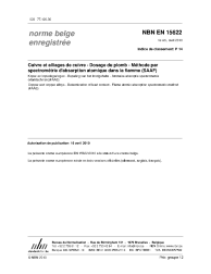 NBN EN 15622:2010