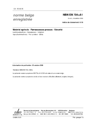 NBN EN 704+A1:2009