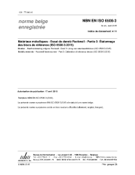 NBN EN ISO 6508-3:2015