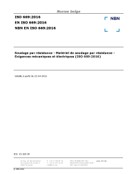 NBN EN ISO 669:2016