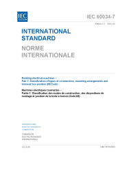 IEC 60034-7:1992+AMD1:2000 Consolidated