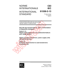 IEC 61558-2-13:1999