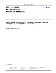 NBN EN ISO 21322:2021