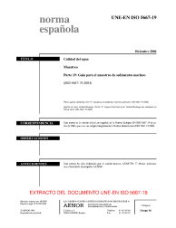 UNE-EN ISO 5667-19:2004 (R2009)