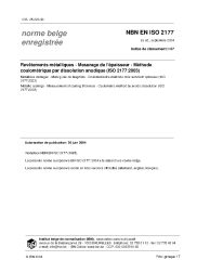 NBN EN ISO 2177:2004