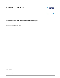 CEN/TS 17724:2022