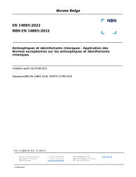 NBN EN 14885:2022