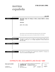 UNE-EN ISO 15981:2003 (R2008)